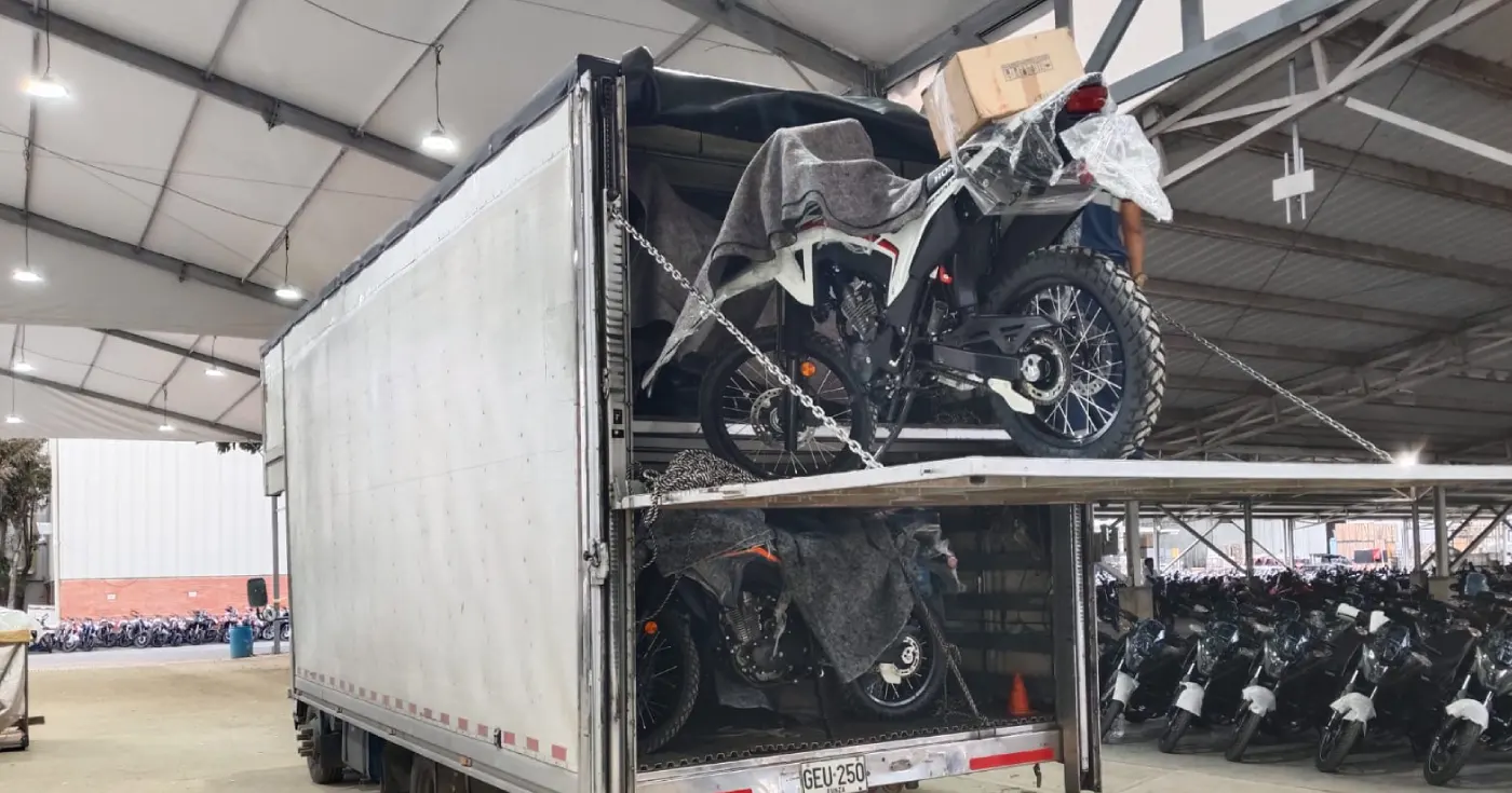 Transporte de motos de una ciudad a otra