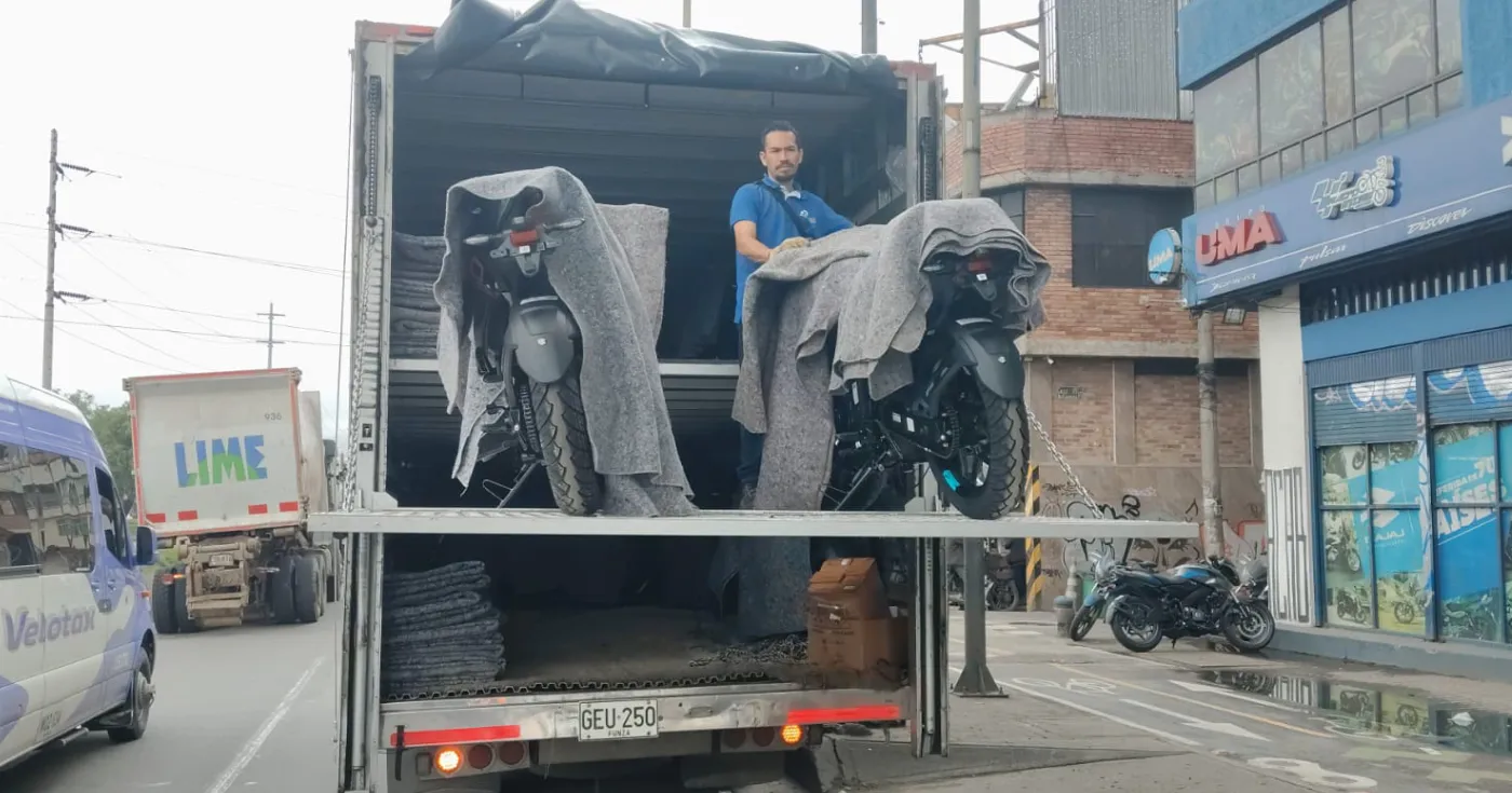 Traslado de motos en Colombia